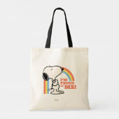 Tote Bag cacahuètes | Snoopy Je suis fier de moi (Dos)