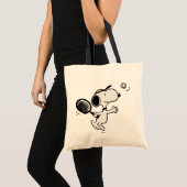 Tote Bag cacahuètes | Snoopy Joue Au Tennis (Devant (produit))