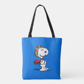 Tote Bag cacahuètes | Snoopy L'As Volant (Dos)