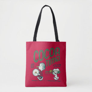 Tote Bag cacahuètes   Snoopy & Linus Cocoa Time