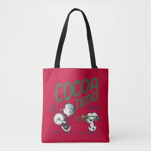 Tote Bag cacahuètes | Snoopy & Linus Cocoa Time (Devant)