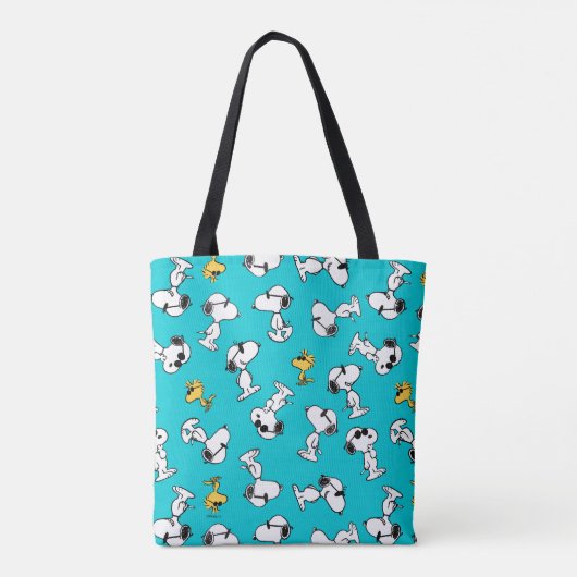 Tote Bag cacahuètes | Snoopy & Lunettes de soleil Motif (Dos)