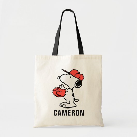 Tote Bag cacahuètes | Snoopy Making the Catch (Devant)