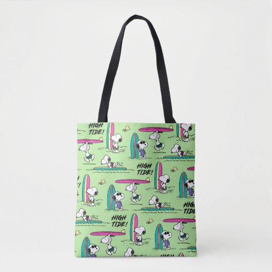 Tote Bag cacahuètes | Snoopy Ocean High Tide Motif (Devant)