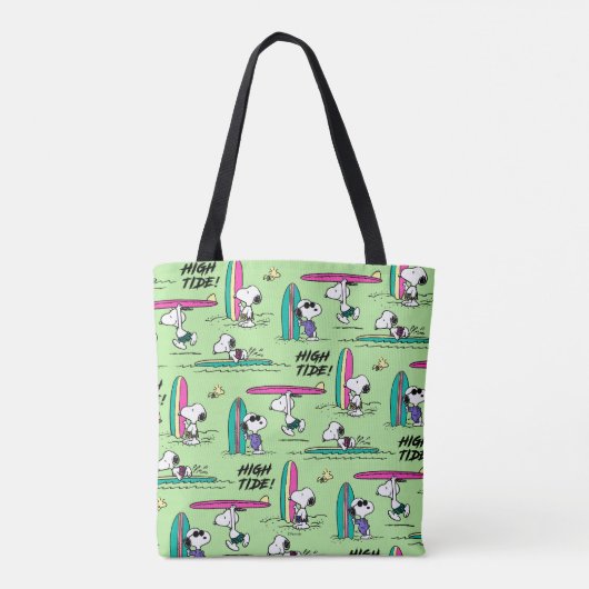 Tote Bag cacahuètes | Snoopy Ocean High Tide Motif (Dos)