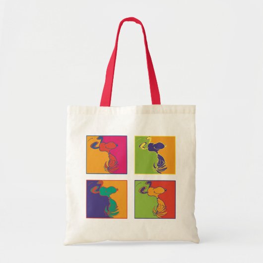 Tote Bag cacahuètes | Snoopy Pop Art Moderne (Devant)