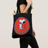 Tote Bag cacahuètes | Snoopy Raw Force & Courage Badge (De près)