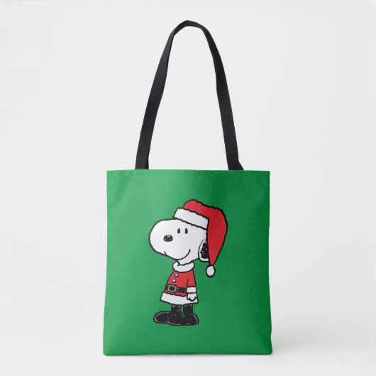 Tote Bag cacahuètes | Snoopy Santa Claus (Devant)