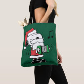 Tote Bag cacahuètes | Snoopy Santa Claus Accordian (De près)