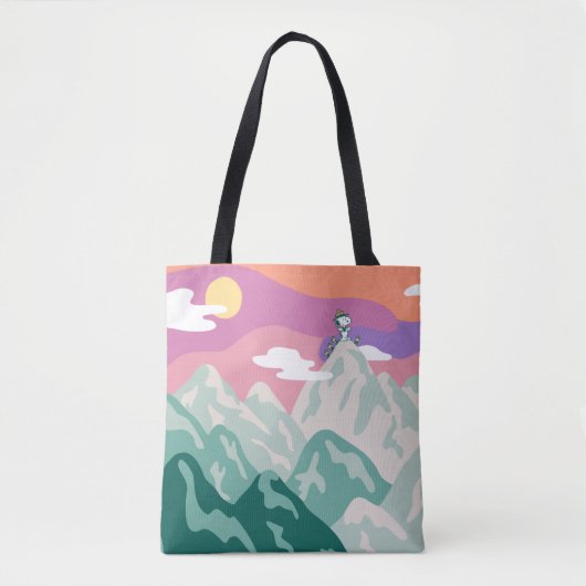 Tote Bag cacahuètes | Snoopy & Troop Randonnée la montagne (Devant)