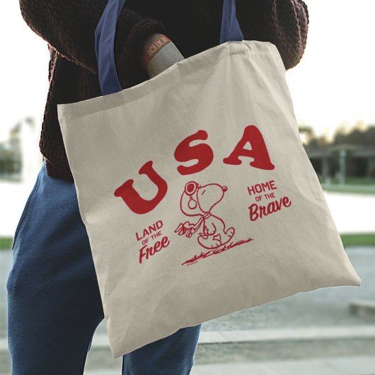 Tote Bag cacahuètes | Snoopy USA Land of the Free