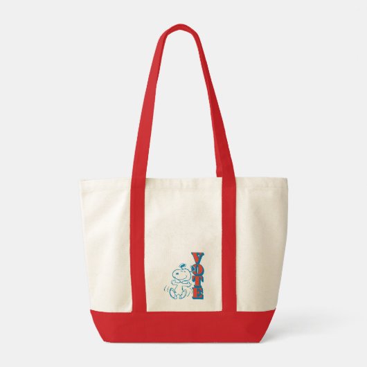 Tote Bag cacahuètes | Snoopy - Vote (Dos)