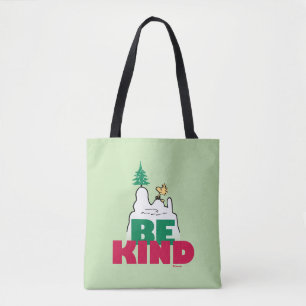 Tote Bag cacahuètes   Snoopy & Woodstock Be Kind