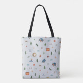 Tote Bag cacahuètes | Snoopy & Woodstock Carte du camp (Dos)