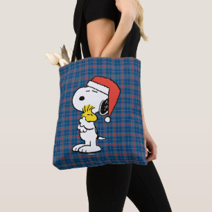 Tote Bag cacahuètes   Snoopy & Woodstock Holiday