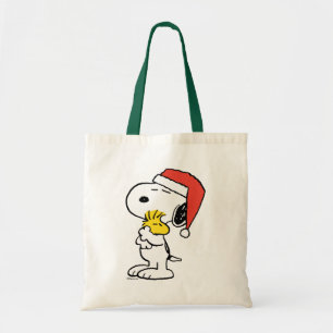 Tote Bag cacahuètes   Snoopy & Woodstock Holiday