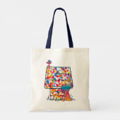 Tote Bag cacahuètes | Snoopy & Woodstock Rainbow Paint (Dos)