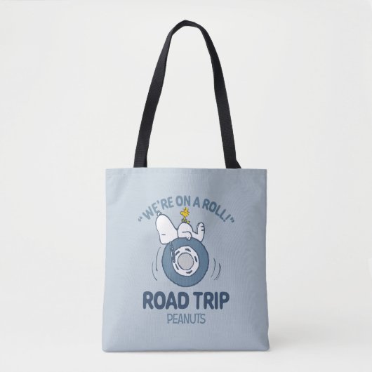 Tote Bag cacahuètes | Snoopy & Woodstock Road Triage (Devant)