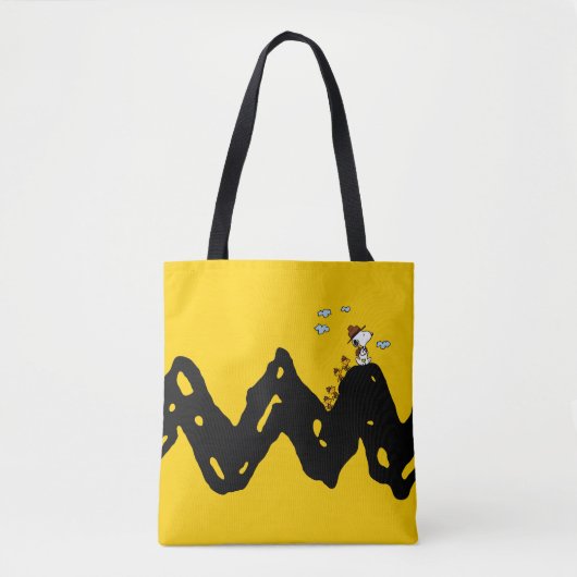 Tote Bag cacahuètes | Snoopy & Woodstock Scout Troop Hippiq (Devant)