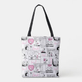 Tote Bag cacahuètes | Valentine Heart Love Motif (Dos)