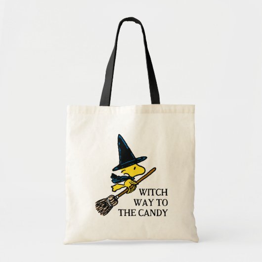 Tote Bag cacahuètes | Woodstock Halloween Witch (Devant)