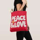 Tote Bag cacahuètes | Woodstock Peace & Love (De près)