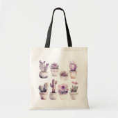 Tote Bag cactus aquarelle (Devant)