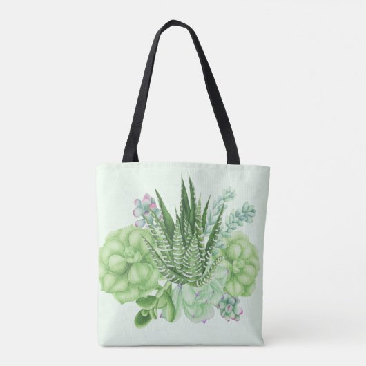 Tote Bag Cactus aquarelle (Dos)