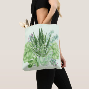 Tote Bag Cactus aquarelle