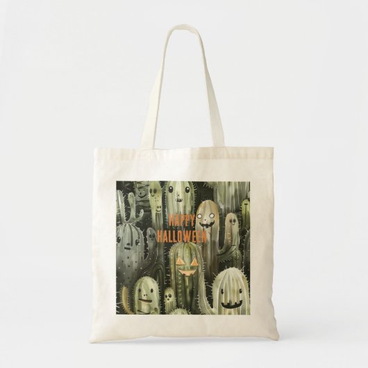 Tote Bag Cactus d'Halloween (Devant)