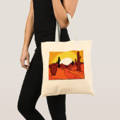 Tote Bag Cactus du désert Sunset Thunder_Cove (Devant (produit))