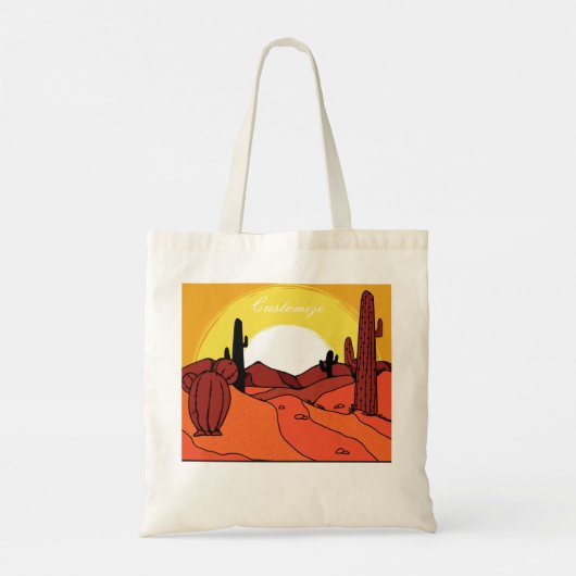 Tote Bag Cactus du désert Sunset Thunder_Cove (Dos)
