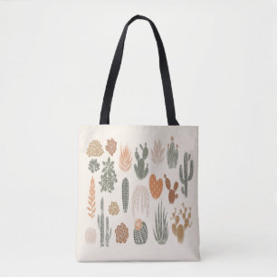 Tote Bag Cactus et succulent motif sans soudure