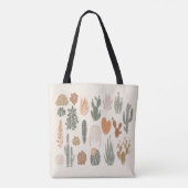 Tote Bag Cactus et succulent motif sans soudure (Dos)