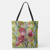 TOTE BAG CACTUS FLEURIER, FLEURS JAUNES ROUGES FLEURS (Dos)