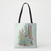 Tote Bag Cactus floral (Devant)