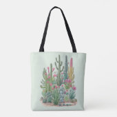 Tote Bag Cactus floral (Dos)