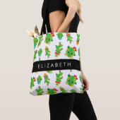 Tote Bag Cactus mignons, Cactus Motif, Succulent, Votre Nom (De près)