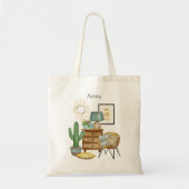 Tote Bag Cactus Moderne Bohème (Devant)