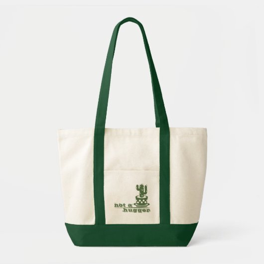 Tote Bag Cactus Pas un gros cactus drôle dire (Devant)