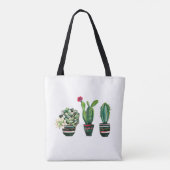 Tote Bag cactus, succulent, aquarelle, fiesta, mexicaine, (Dos)