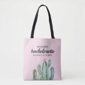 Tote Bag Cactus Succulent Fleur Bachelorette Favoriser (Devant)