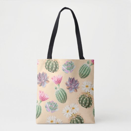 Tote Bag Cactus Succulent : Motif de détail élevé (Devant)