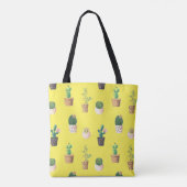 Tote Bag Cactus Succulents de Dessert Vert dans les pots (Dos)