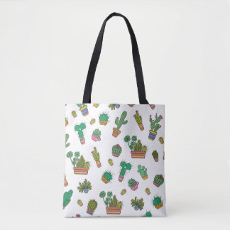 Tote Bag Cactus vintages : Design Motif sans couture.