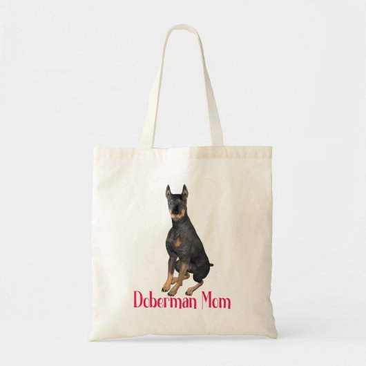 Tote Bag Cadeau Amoureux des chiens chic Doberman Pinscher  (Devant)