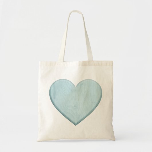 Tote Bag Cadeau bleu de coeur de beau baby shower (Devant)