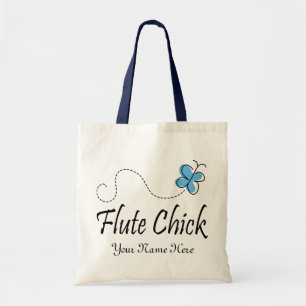 Tote Bag Cadeau bleu personnalisé de musique de poussin de