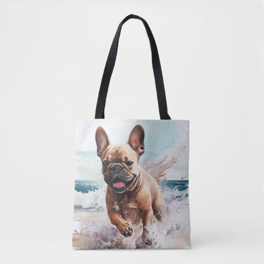 Tote Bag Cadeau Bulldog en France (Devant)