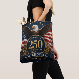 Tote Bag Cadeau commémoratif patriotique 250e anniversaire
